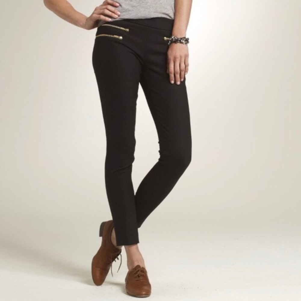 JCrew Minnie Black Stretch Wool Pants SZ0